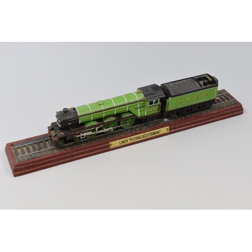 179 - Four Models inclduing Flying Scotsman, HMS Hood, Prince of Wales and More