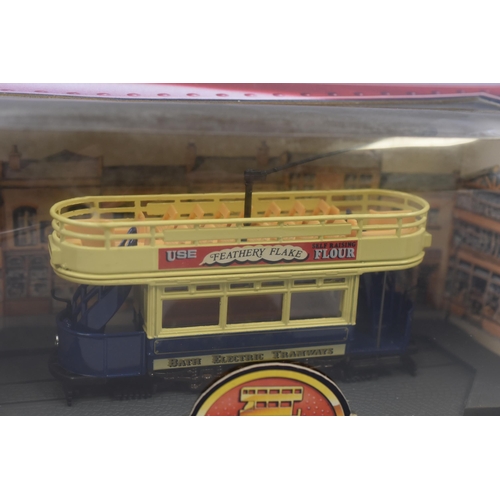 181 - Corgi Tramlines ( Model C991/3 ) Depicting 'Bath Corporation Tramways' Feathery Flake Flour, Double ... 