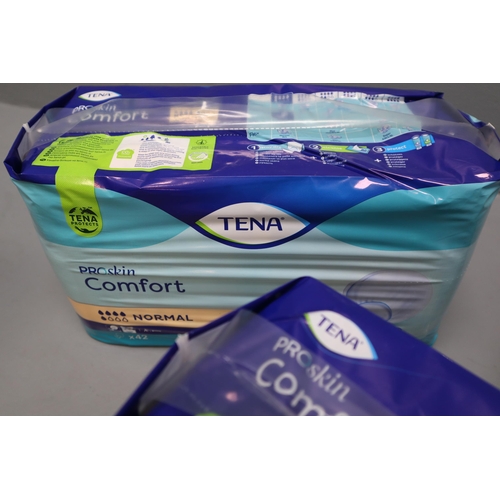 649 - Three TENA Proskin Comfort (1 Opened)