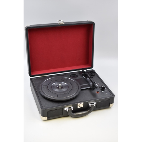 603 - Suitcase Wireless Record Player with Bluetooth Connection (Working)