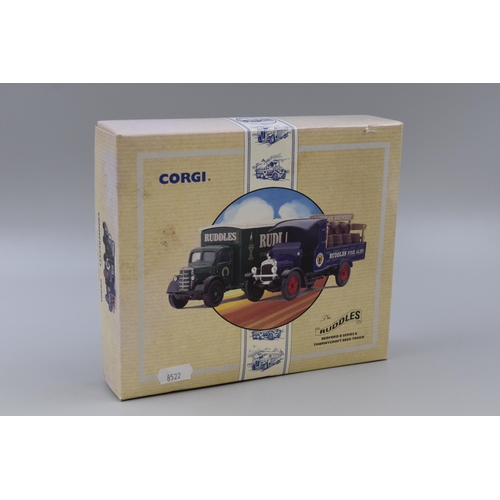 197 - CORGI: Ruddles Brewery Set Bedford 'O' Series & Thornycroft Beer Truck, Limited Edition ( No 607... 