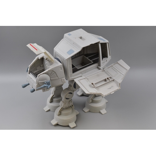 201 - Star Wars: Hasbro 2009 Pre-Owned AT-AT Walker Vehicle And Snowspeeder, Both are Incomplete, Missing ... 