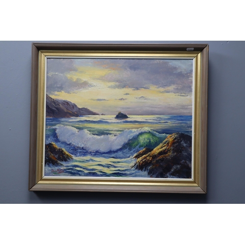 453 - Framed Signed Dee Masters Oil on Board Entitled 