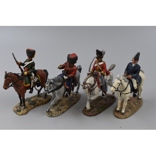 209 - Eight delprado Lead Napoleonic Figures including Wellington, Marshall Ney and More (Ney a/f)