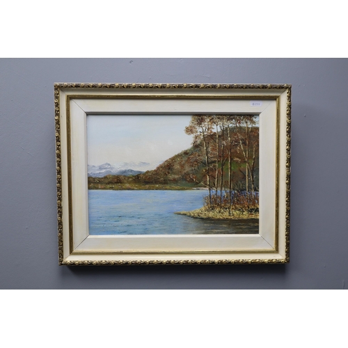 455 - Framed Detailed Oil on board Painting Entitled 