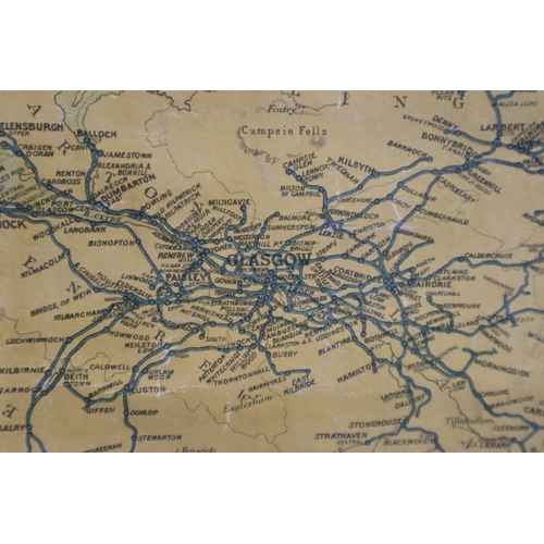 457 - British Transport Commission Official Railway Map of Scotland circa 1960