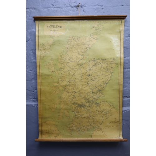 457 - British Transport Commission Official Railway Map of Scotland circa 1960