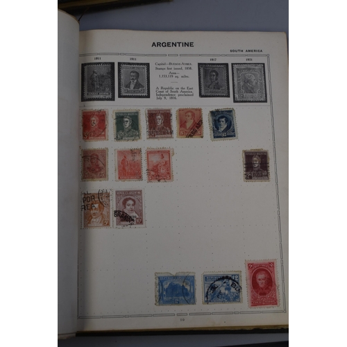 468 - Two Triumph Stamp Albums Containing A Large Selection of Vintage Worldwide Stamps (Volume I and II, ... 