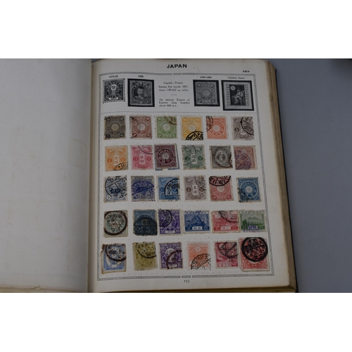 468 - Two Triumph Stamp Albums Containing A Large Selection of Vintage Worldwide Stamps (Volume I and II, ... 