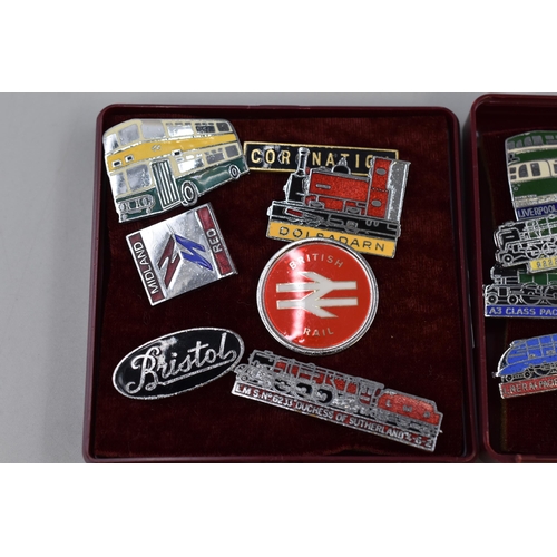 232 - Selection of Railway Themed Badges and a Medallion