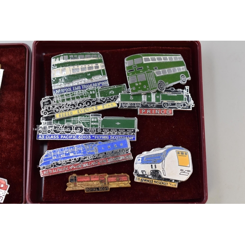 232 - Selection of Railway Themed Badges and a Medallion