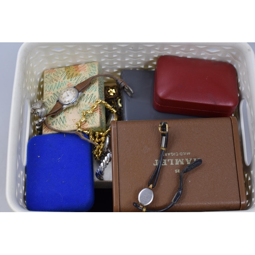 479 - A Selection of Unsorted Vintage Jewellery And Watches, Some With Presentation Boxes (Apporx 1.4kg)