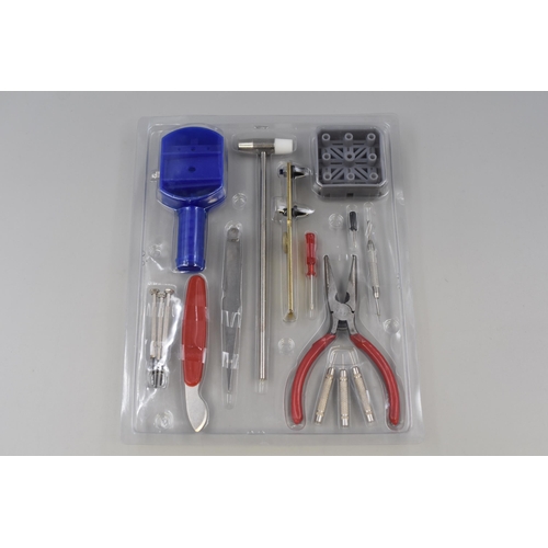 483 - Brand New Sixteen Piece Watch Repairers Kit