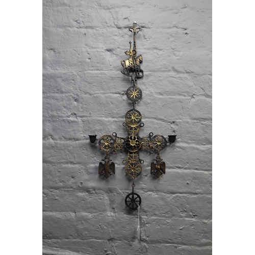 669 - Orthodox Byzantine St George Hanging Candleholder (27