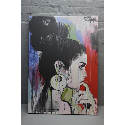 675 - New Loui Jover Large Canvas entitled “Planets” (RRP £110) 85cm x 120cm