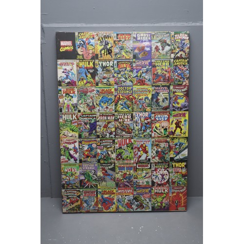 676 - New Sealed Large Marvel Comic Book Canvas (48