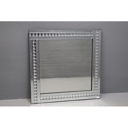 682 - New Temporary Glass Framed wall mirror (24