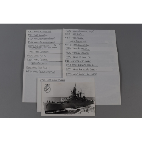 274 - Approx 23 Official Photographs of Royal Navy Ships (5.5