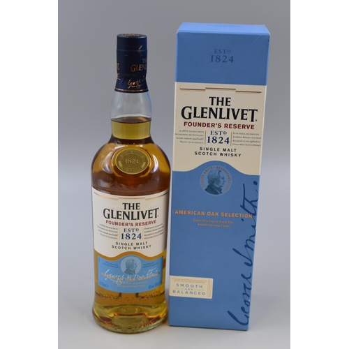 298 - Glenlivet Founders Reserve Single Malt Scotch Whisky (70cl /40% Vol) Complete with Box (Sealed)