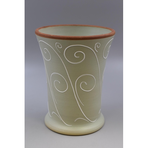 313 - A Denby Stoneware Ferndale Vase, Approx 9