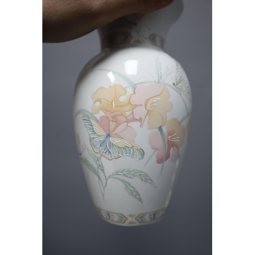 333 - Royal Winton Iris and butterflys design, Large vase 11