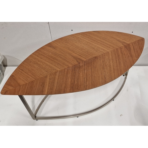 609 - Leaf Style Contemporary Coffee Table 90cm long