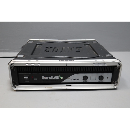 807 - SoundLAB G097M Professional Power Amplifier in Gator Case Approx 22