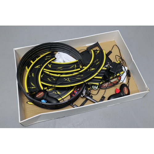 815 - MicroScalextric Emergency Pursuit with 2 Cars and Tracks in Original Box (Unchecked)