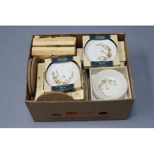 828 - Selection of Mark & Spencer St Michael Harvest Set Including Tea Plates, Bowls and more (In Boxe... 