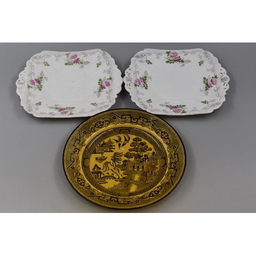 860 - Selection of Collectors Plates, Footed Bowl and Cake Stand including Minton, Shelley, Royal Doulton,... 