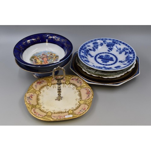 860 - Selection of Collectors Plates, Footed Bowl and Cake Stand including Minton, Shelley, Royal Doulton,... 