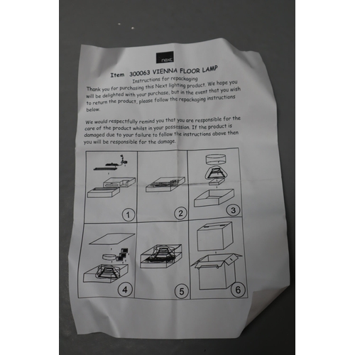 866 - Next Vienna Floor Lamp In Original Box (Unchecked)