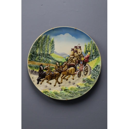 846 - A Mixed Selection To Include West German Collectable Plates, Piggy Bank, Capodimonte, And More