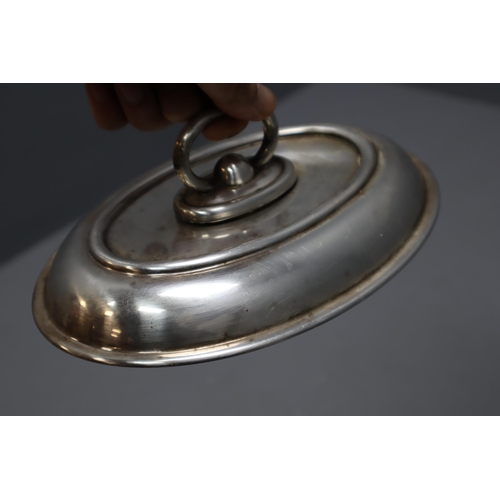 848 - A Selection of Metal Ware To Include Silver Plated Candlestick, Napkin Rings, Pewter, And More