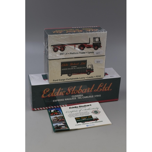 453 - Three Sealed, Atlas Editions 'Eddie Stobart' Special Edition Collector Die-Cast Models, Scale 1:76 t... 