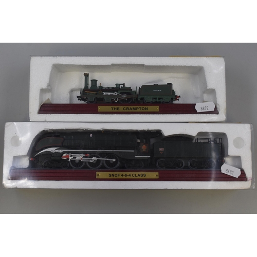 456 - Collection of Five Die-Cast Model Locomotives by Atlas Editions to Include, SNCF 4-6-4 Class, DB 96 ... 