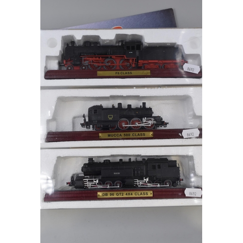 456 - Collection of Five Die-Cast Model Locomotives by Atlas Editions to Include, SNCF 4-6-4 Class, DB 96 ... 