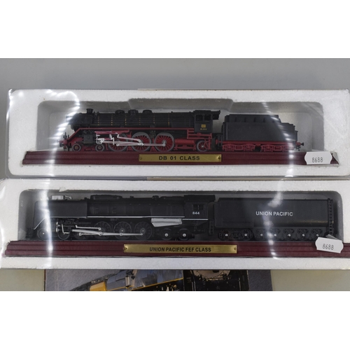 458 - Collection of Five Die-Cast Model Locomotives by Atlas Editions to Include, PLM Mountain Class, Paci... 