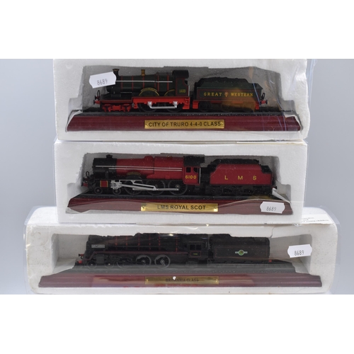 460 - Collection of Five Die-Cast Model Locomotives by Atlas Editions to Include, Mallard A4 Class, Flying... 