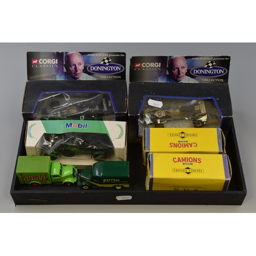 463 - Collection of Seven Corgi Models to Include Two Boxed 'Donington Collection' Ford Cosworth V8- Surte... 