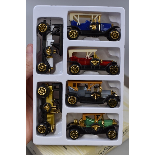 466 - Mixed lot of vintage model cars including: Matchbox Models of yesteryear Y12 1937 G.M.C Van boxed &a... 