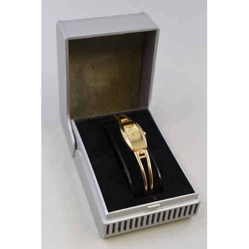 104 - Womens Gold Tone Avia watch comes in original box