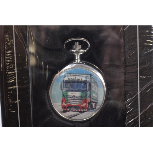 109 - Eddie Stobart Pocket Watch with Certificate of Authenticity (Sealed)