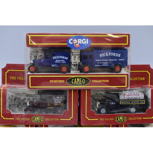 476 - Collection of Nine Boxed Corgi Cameo Vintage Classic Commercial Diecast Vehicles