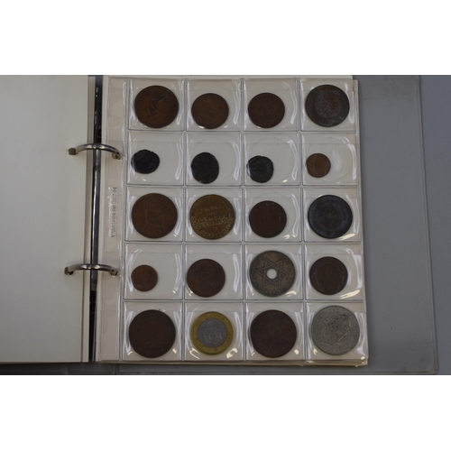 138 - Coin Album Containing 120 Coins including Roman, British and Foreign