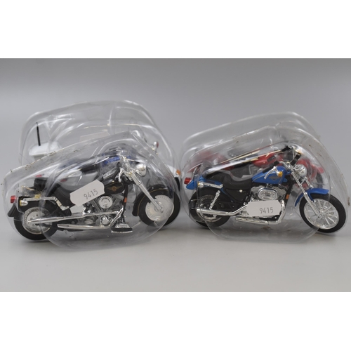 152 - Collection of Four Maisto Model 'Harley Davidson' Motorcycles, approx 5