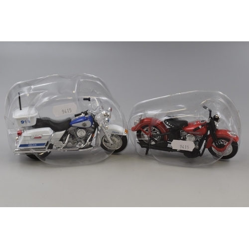 152 - Collection of Four Maisto Model 'Harley Davidson' Motorcycles, approx 5