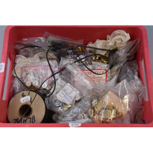 810 - Huge Haberdashery Selection Buttons,  Buckles etc. From the property of the manufacturer. Appro... 