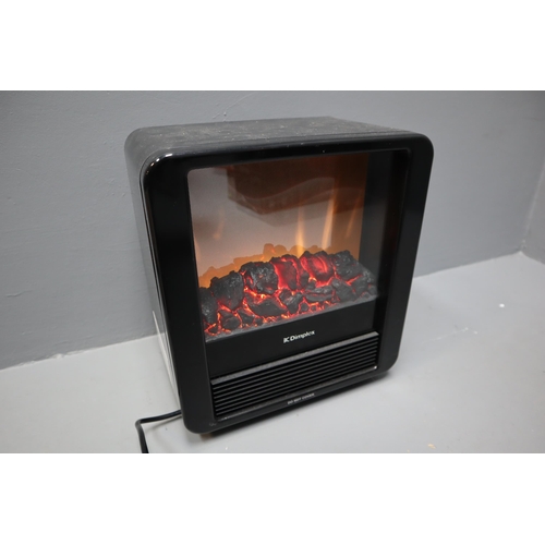 827 - Dimplex MicroFire 1.5kw Optiflame Coal Effect Heater in Original Box (Working)