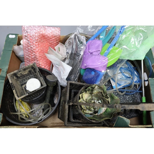 837 - A Selection of Gardening and Fishing Items To Include Landing Net, Hanging Basket, Fishing Scales, G... 